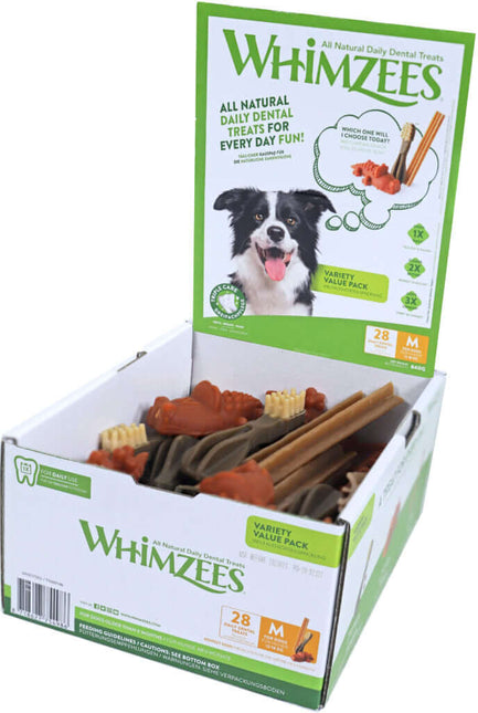 AnimalstoreXL Whimzees Variety Valuebox Medium 28 stuks