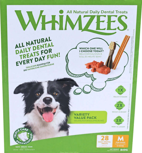 AnimalstoreXL Whimzees Variety Valuebox Medium 28 stuks