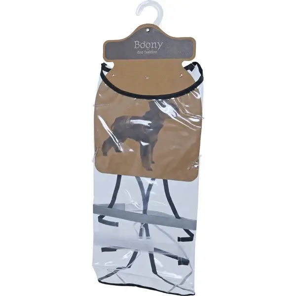 AnimalstoreXL Boony Regenjas Transparant met Reflectie 40cm