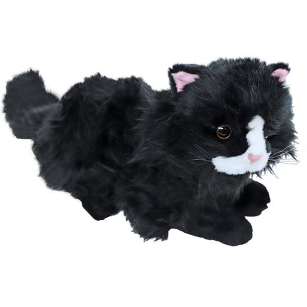 AnimalstoreXL Boony Natural Decoration kat pluche zwart 30 cm