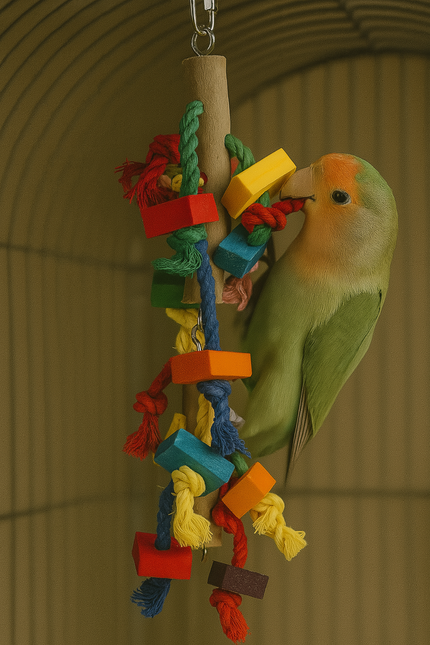 Boon Werfer Holz mit Seil mit Block 45cm