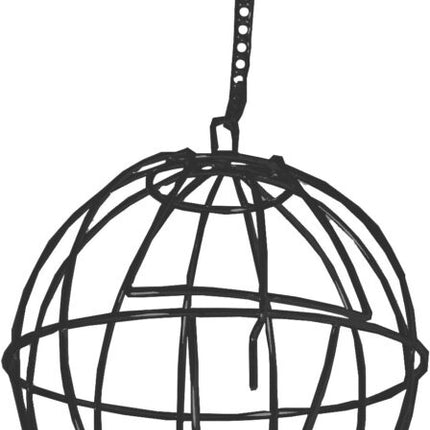 AnimalstoreXL Hooi en Groenvoerbal metaal met bel Zwart 11cm