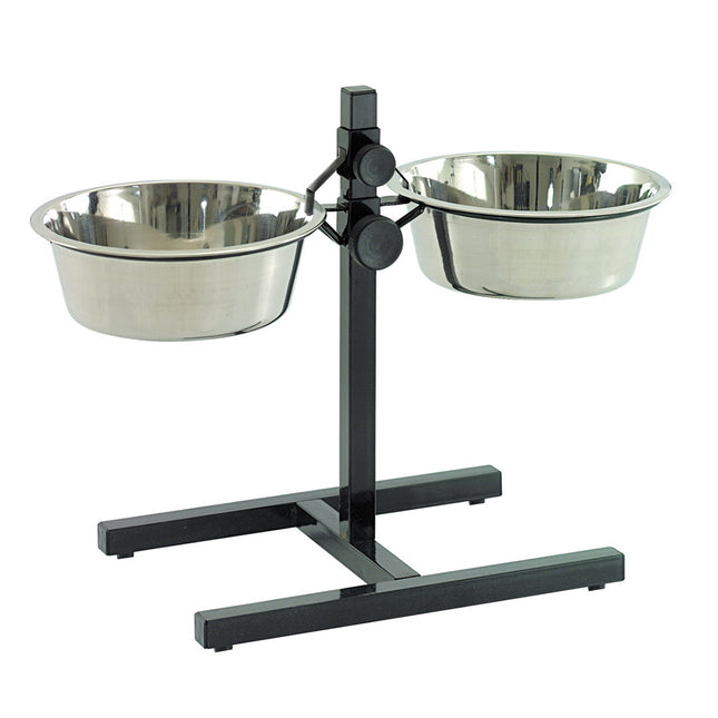 Duvoplus - Twin Feeder H-Stander + Schüsseln L - XL - XXL