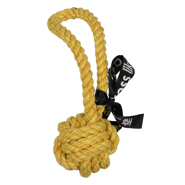 Are You Knots Ball mit Schlaufe, 28 cm, Gelb