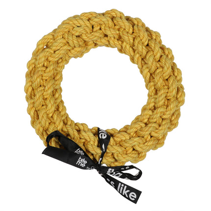 Da-Chain geflochtener Ring 18 cm gelb