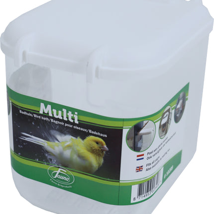 AnimalstoreXL Badhuis Multi Transparant/Wit