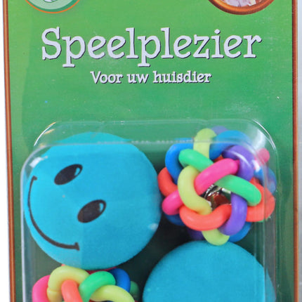 AnimalstoreXL Smiley en Knoopbal 4 stuks