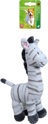 Zebra Pluche Staand met geluid 20cm