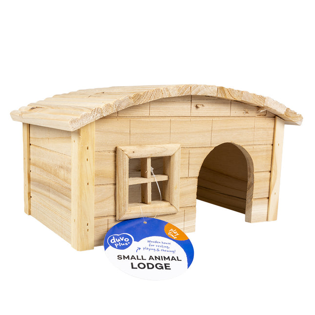 Knaagdieren Houten Lodge Koepeldak 20,5x13x12cm