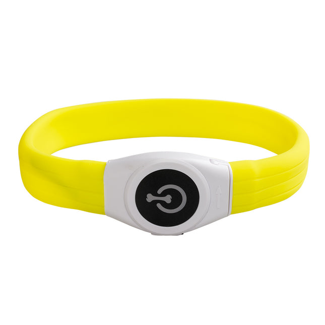 Flash Light Ring Maxi Usb Silicon 65x2,5x1cm Geel