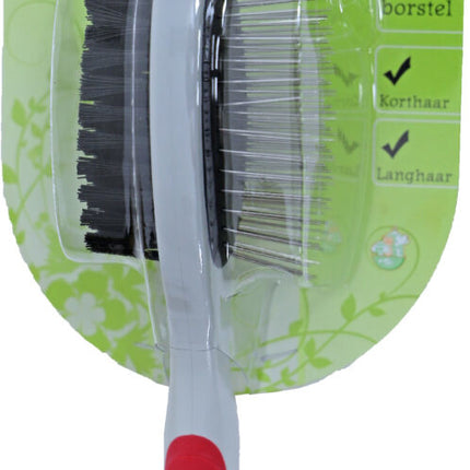 AnimalstoreXL Borstel Combi 2-Zijdig Small Kat