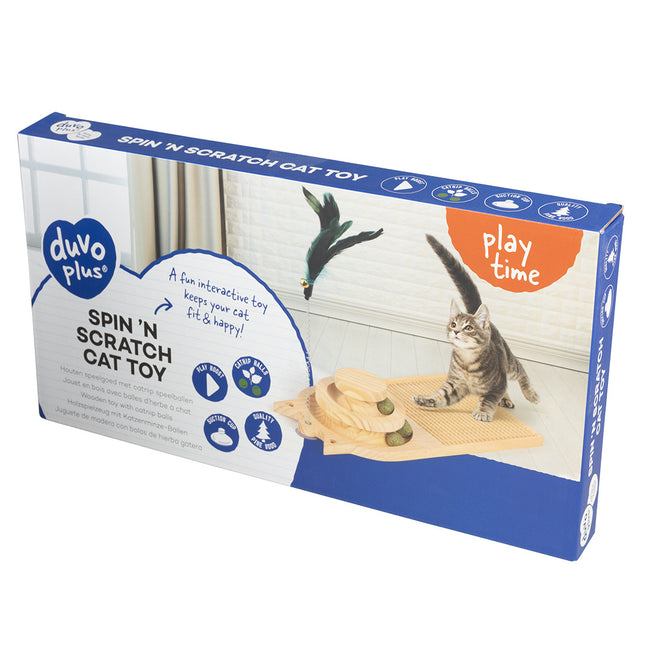 Play N Scratch Katzenspielzeug 40x19x8cm Braun