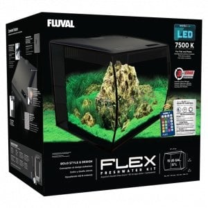 Flex Aquarium Komplett 57L Schwarz