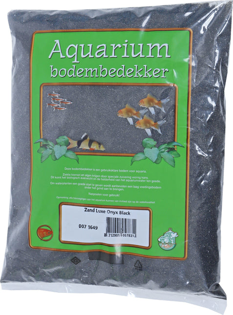 Aquariensand Luxus Onyx Schwarz 4KG