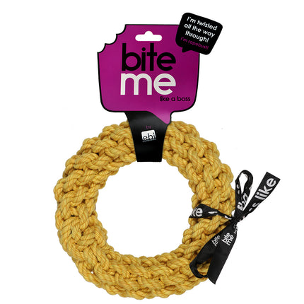 Da-Chain geflochtener Ring 18 cm gelb