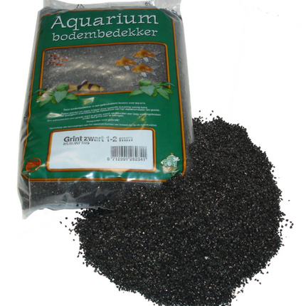 Aquarienkies Schwarz 1-2mm 8KG