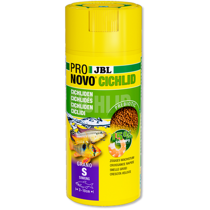 AnimalstoreXL Pronovo Cichlid Grano S 250ml Click