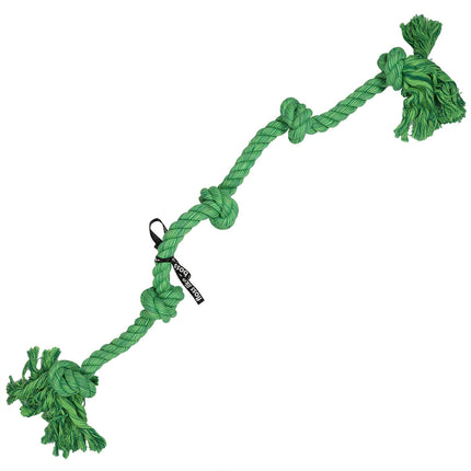 Floss Speeltouw 5 Knopen 120cm Groen