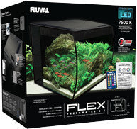 Flex Aquarium Komplett 34L Schwarz