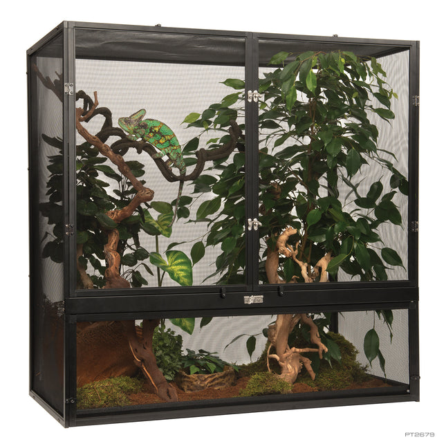 Terrarium aus Aluminiumgeflecht, 90 x 45 x 90 cm