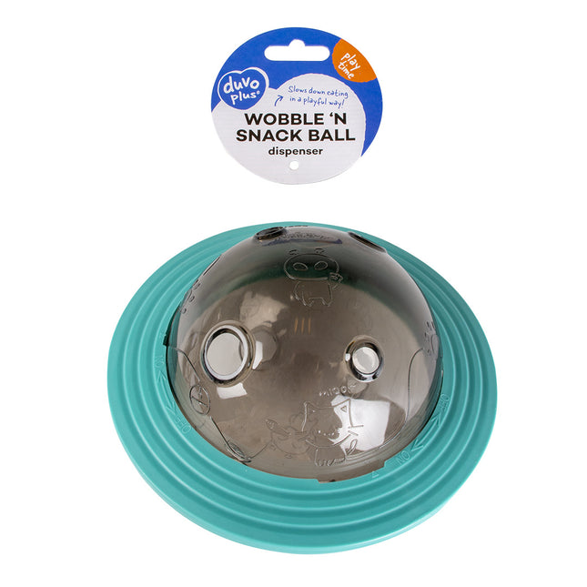 Wobble `N Snack Ball 16,5x16,5x11cm Blauw