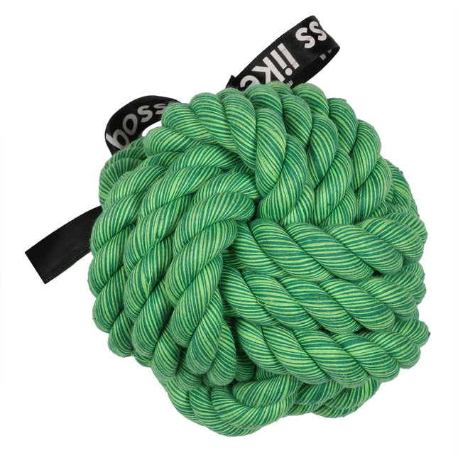 Ballin Gevlochten Bal 12cm Groen