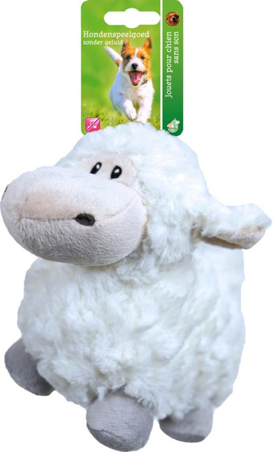 Schaap Pluche Wit zonder geluid 18cm