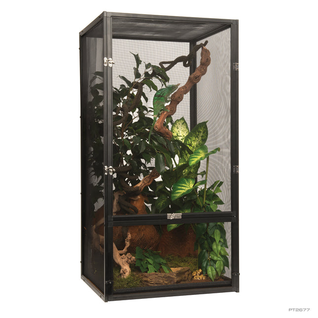 Aluminium Gaas Terrarium 45x45x90cm