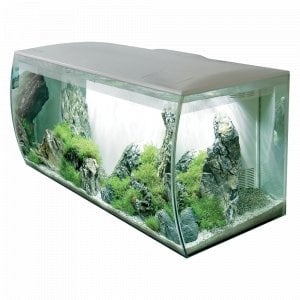 Flex Aquarium Komplett 123L Weiß