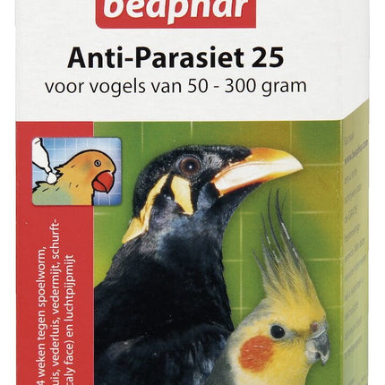 Anti-Parasiet 25 vogel 50-300 gram 2st