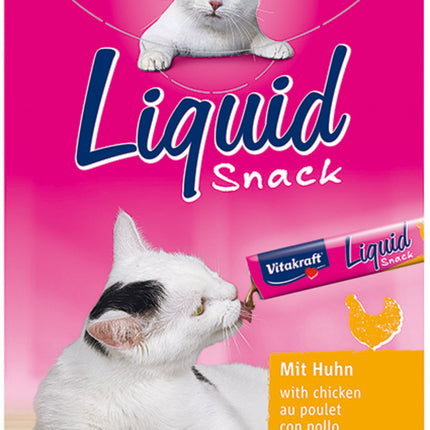 Kat Liquid Snack Kip & Taurine 6 stuks