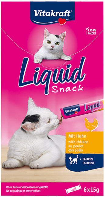 Cat Liquid Snack Huhn &amp; Taurin 6 Stück