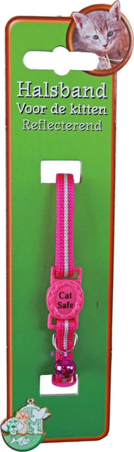 Kätzchenhalsband Polyester Neon Pink Reflektierend