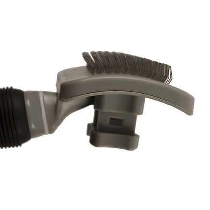 AnimalstoreXL Slickerborstel Zelfreinigend Large Zwart/Grijs