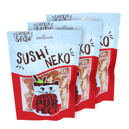 Catsnacks Sushi Neko 45g 3x Voordeelbundel