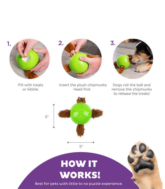 Nina Ottosson Hundespiel Dog Snuffle N'Treat Ball