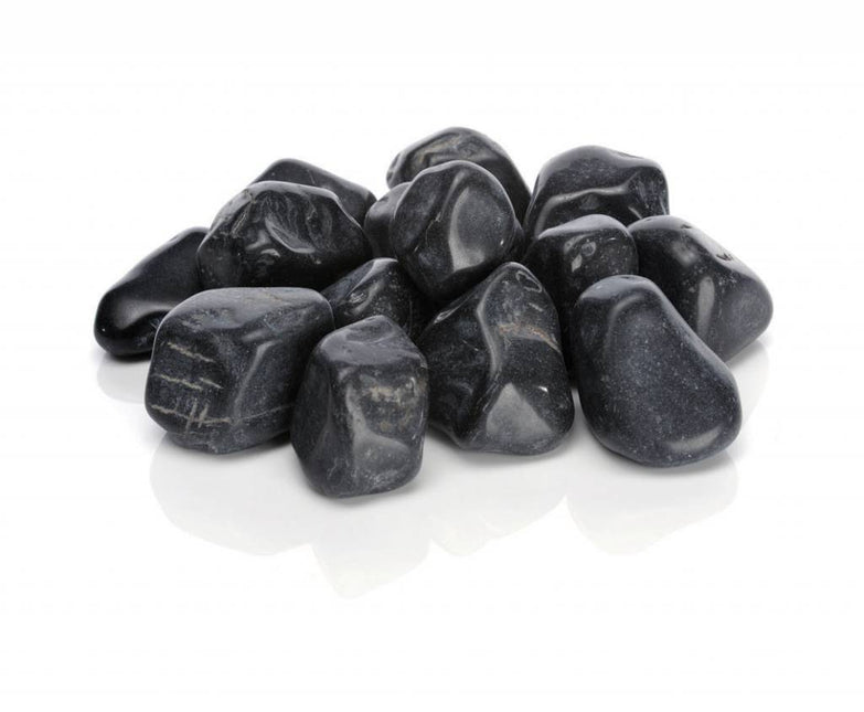 Feng shui marble pebble black