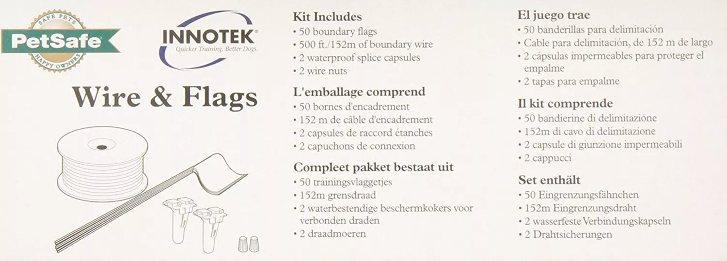 Petsafe Draht 150 Meter mit 50 Flaggen