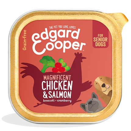 AnimalstoreXL Edgard & Cooper Senior Hond Kuipje Kip & Zalm Graanvrij